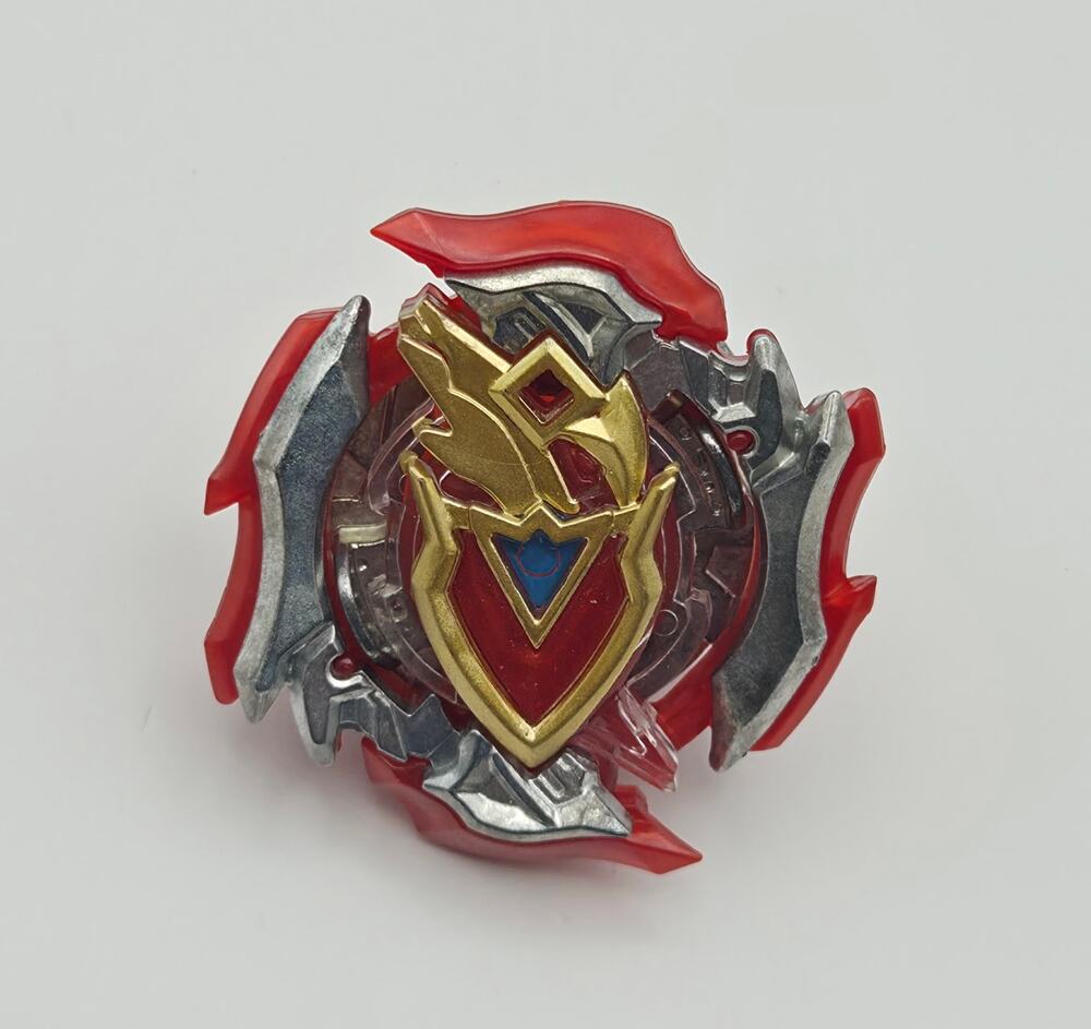 Beyblade Burst Red Gold Dragon Beyblade W/ 12 Disc & Red Driver